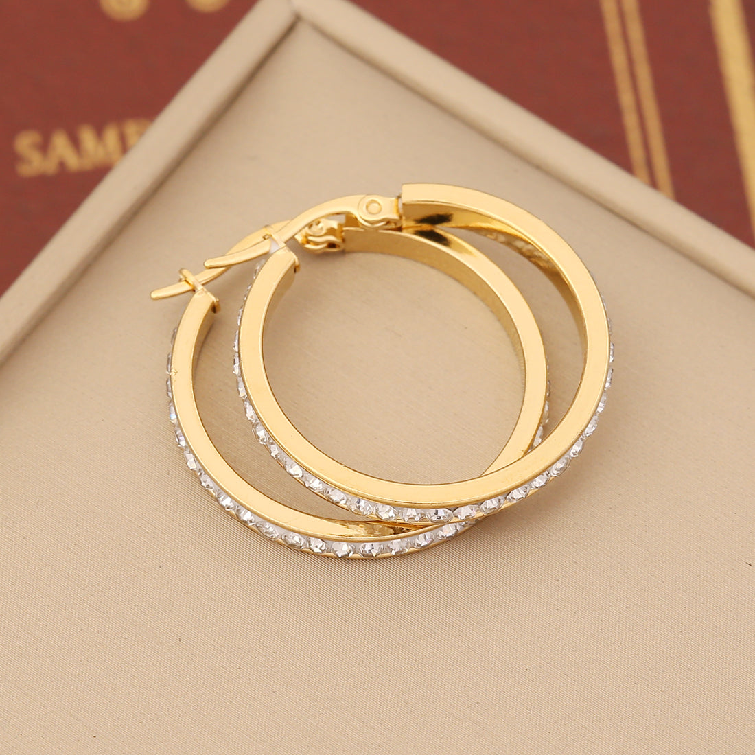 Water Droplets Round Shape Earrings