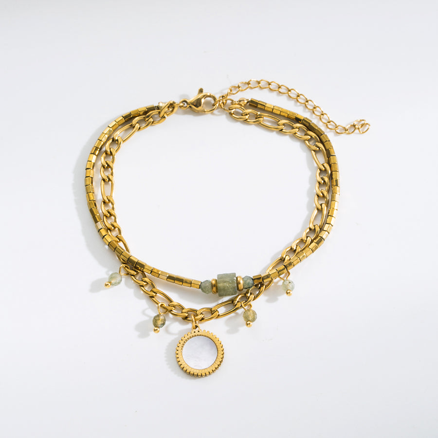 Eye Natural 18k Gold Plated Bracelets