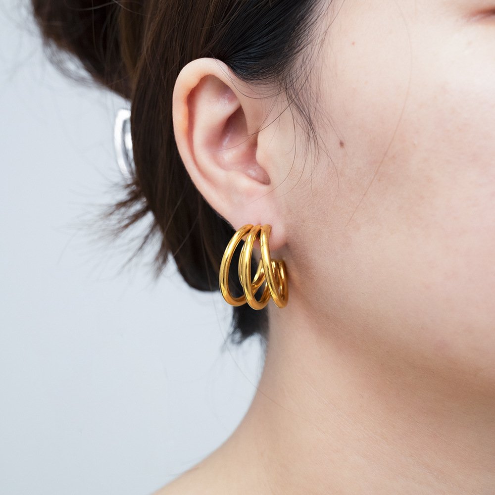 Moonlit Gold Elegance Earrings image 1