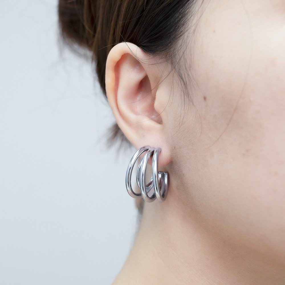 Moonlit Silver Elegance Earrings image 1