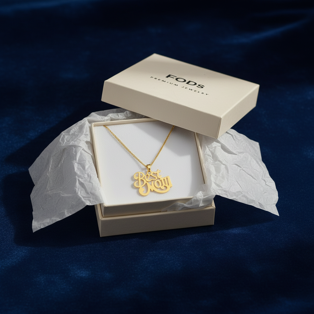 Best Mom Necklace - Velvet Background
