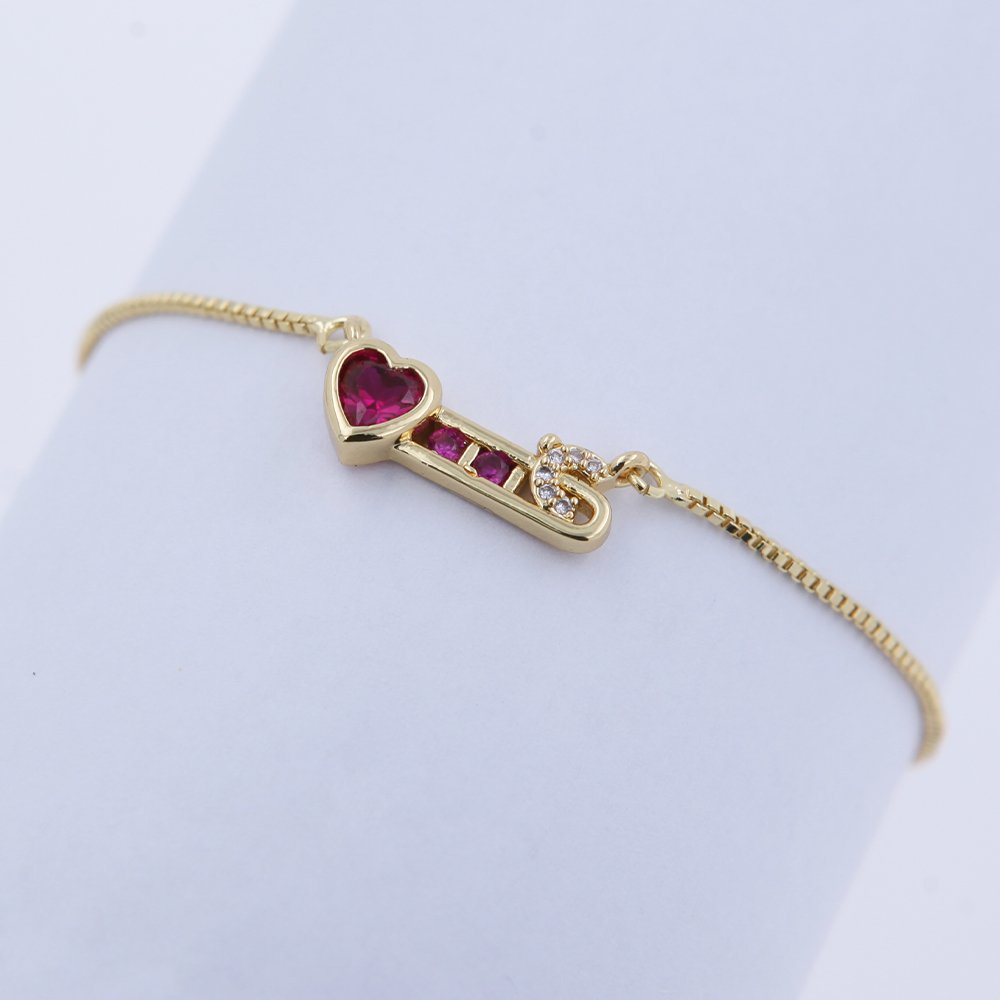Heart Shaped 18K Gold Plated Bracelets image 0