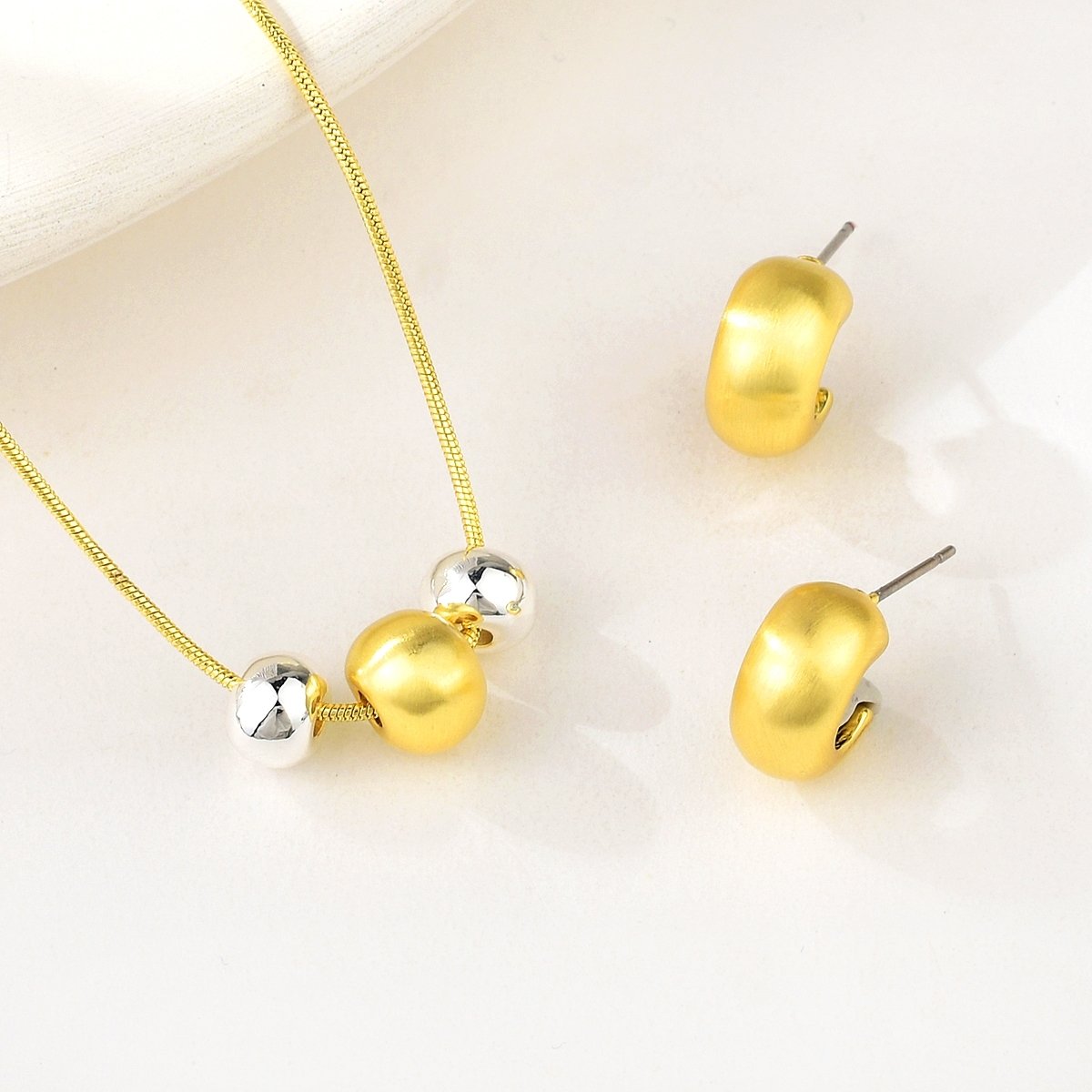 Luxe Layers Gold-Silver Necklace image 0