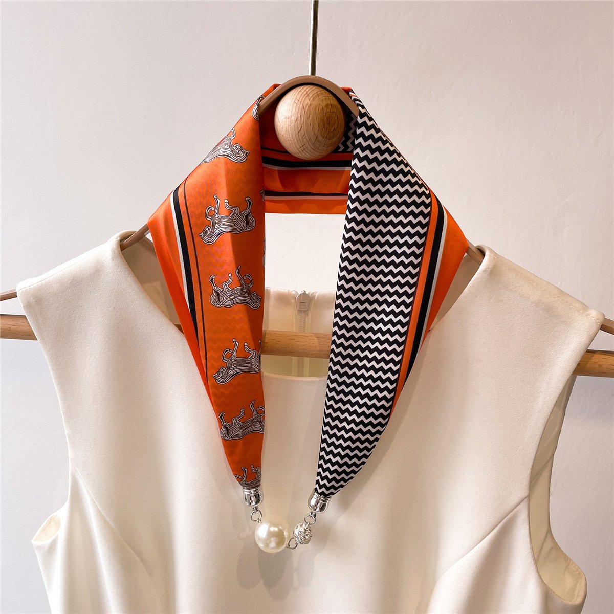 Classic Satin Silk Scarves image 0