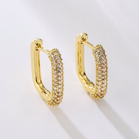Coastal Zirconia Gold Earrings image 0