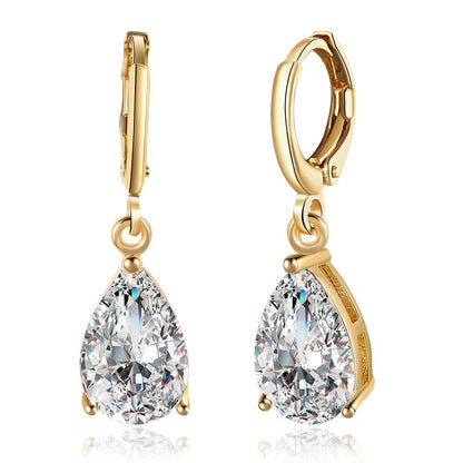 Champagne Gold Dangle Earrings image 0