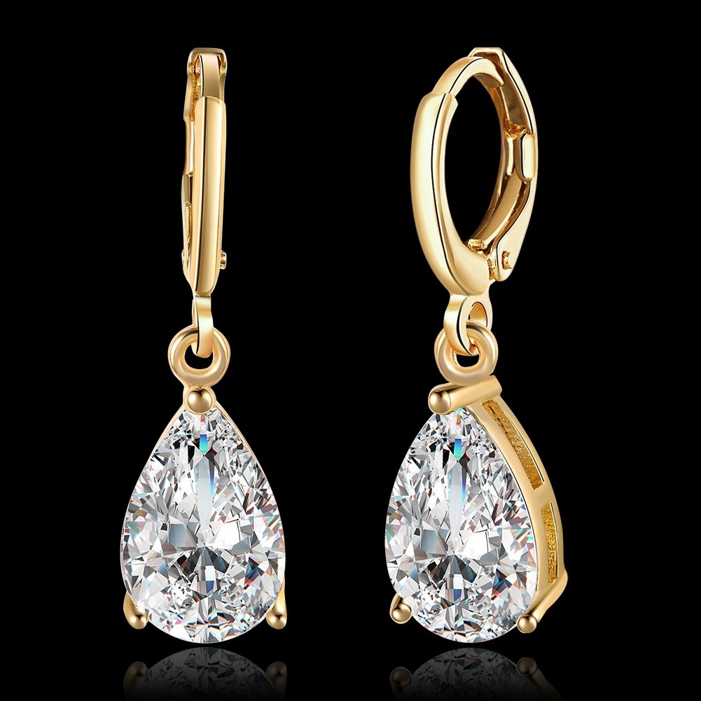 Champagne Gold Dangle Earrings image 2
