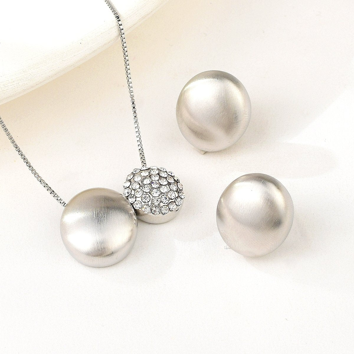 Silver Zirconia 2 Piece Necklace image 2