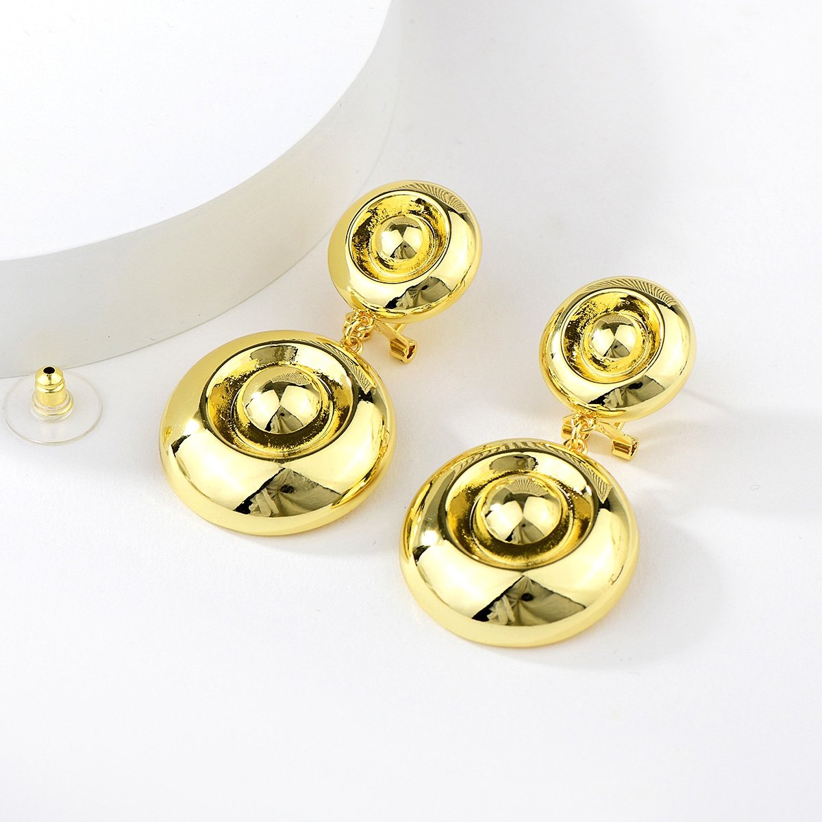Dubai Geometric Dangle Earrings image 0
