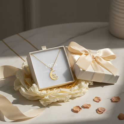 Mom 18K Gold Plated Necklace - Gift Wrapping