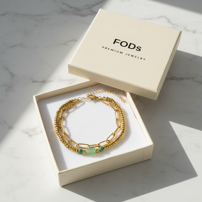 Natural Stone Bracelet - White Marble